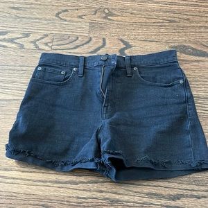 Madewell distressed Jean shorts high rise